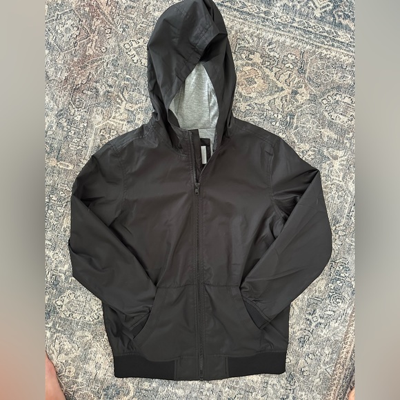 Old Navy Black Jersey Lined jacket Boys Size L 10-12 - Picture 1 of 2